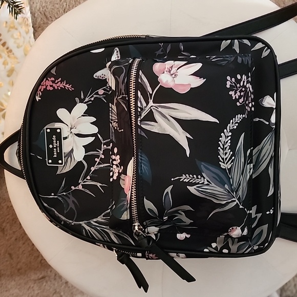Kate Spade mini  floral backpack - Picture 2 of 6
